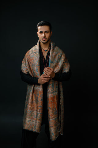 Regal Mughal Dynasty Shawl - Sultana Dunes