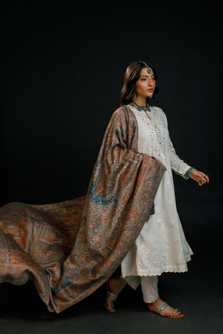 Regal Mughal Dynasty Shawl - Sultana Dunes