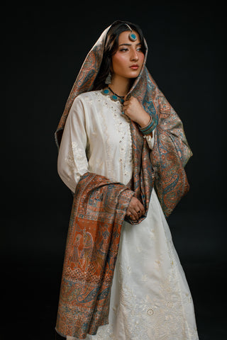 Regal Mughal Dynasty Shawl - Sultana Dunes