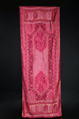 Regal Mughal Dynasty Shawl - Desert Rose