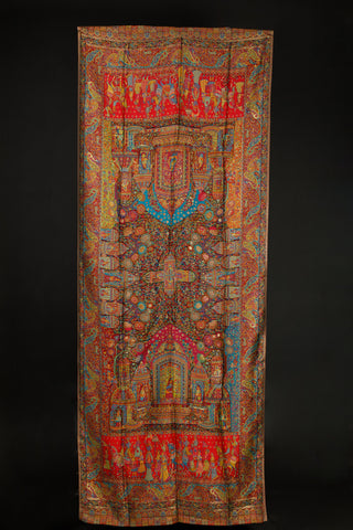 Regal Mughal Dynasty Shawl - Sultana's Alcove
