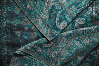 Regal Mughal Dynasty Shawl - Empress Teal: A Timeless Statement Piece