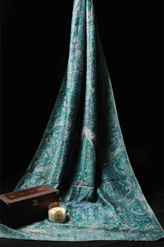 Empress Teal Shawl. Now available in Australia, United States, United Kingdom, Qatar, & United Arab Emirates.