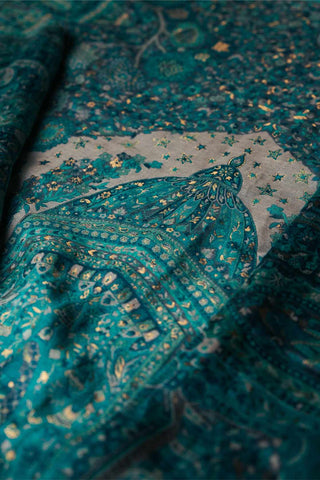 Empress Teal Shawl. Now available in Australia, USA, UK, Qatar, & UAE.