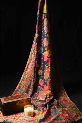 Mughal Courtyard Shawl: A Timeless Handcrafted Shawl by Saltanat.life. Now available in Australia, USA, UK, Qatar, & UAE.