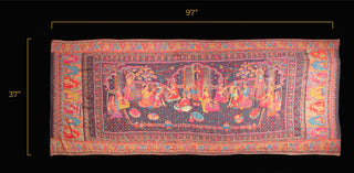 Regal Mughal Dynasty Shawl - Mughal Courtyard [Pre-Order: Ships Nov 2025]